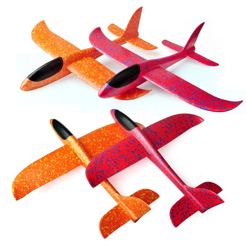 Aircraft Planes for Kids Outdoor Sport Foam Hand Throwing Airplanes toy, 36cm 48cm Flight Mode Glider Inertia Planes Model