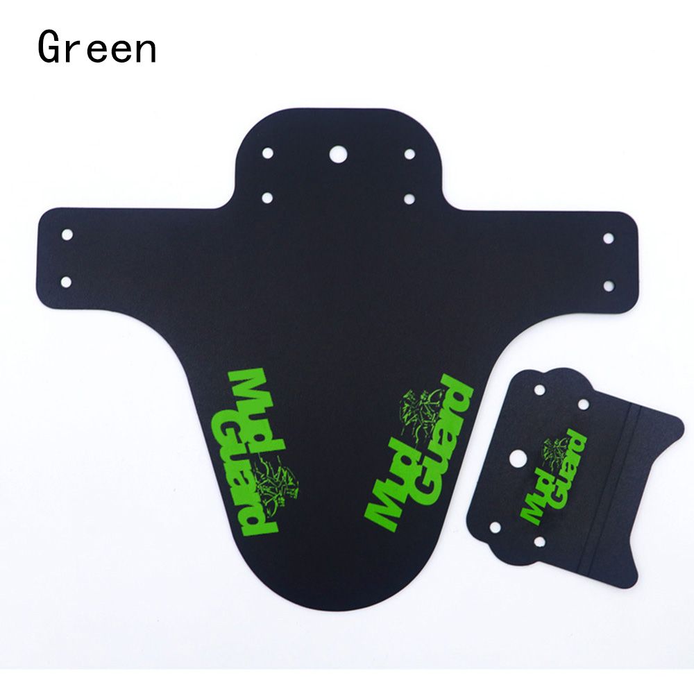 Mountain Cycling Bike Front Rear Fender Mudguard Mud Guard Set Mountain Bicycle Road Cycling Guard Tool Bike Accessories: green