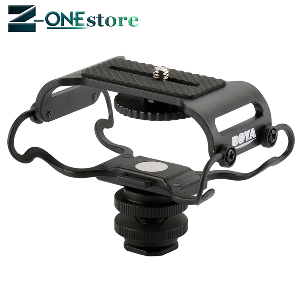 BOYA-soporte para micrófono BY-C10, para Zoom H4n/H5/H6, para Sony Tascam DR-40, DR-05, grabadoras de Microfone, a prueba de golpes, Olympus Tascam