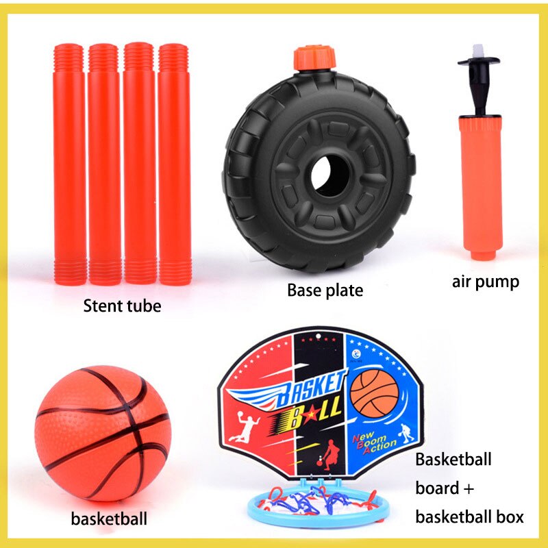Børn basketball lege sæt justerbar kurv udendørs sport basketball mål legetøj indendørs interaktion dreng børn have legetøj