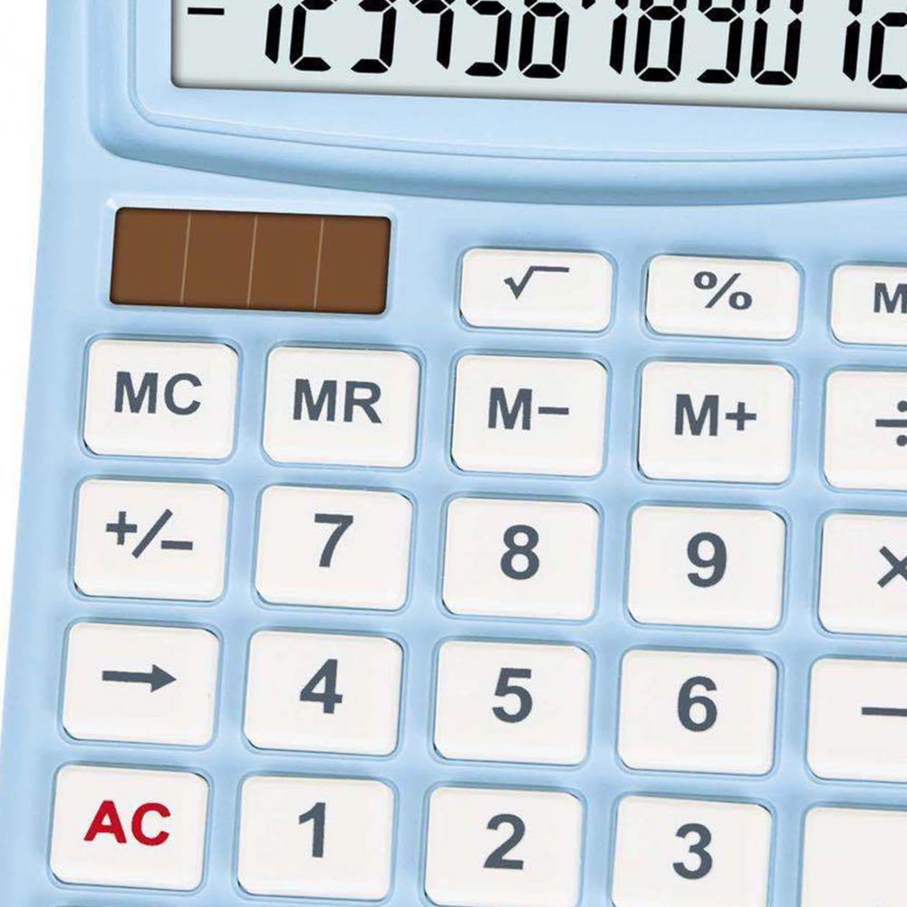 Portable Mini Calculators LCD Display Electronic Calculator Battery Power Solar Digit Calculator School Student Calculating Tool
