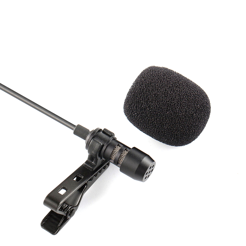 3.5mm Jack Omnidirectional Microphone Hands Free Plug And Play Meeting For Computer Laptop Mini Audio With Tie Clip Mobile Phone