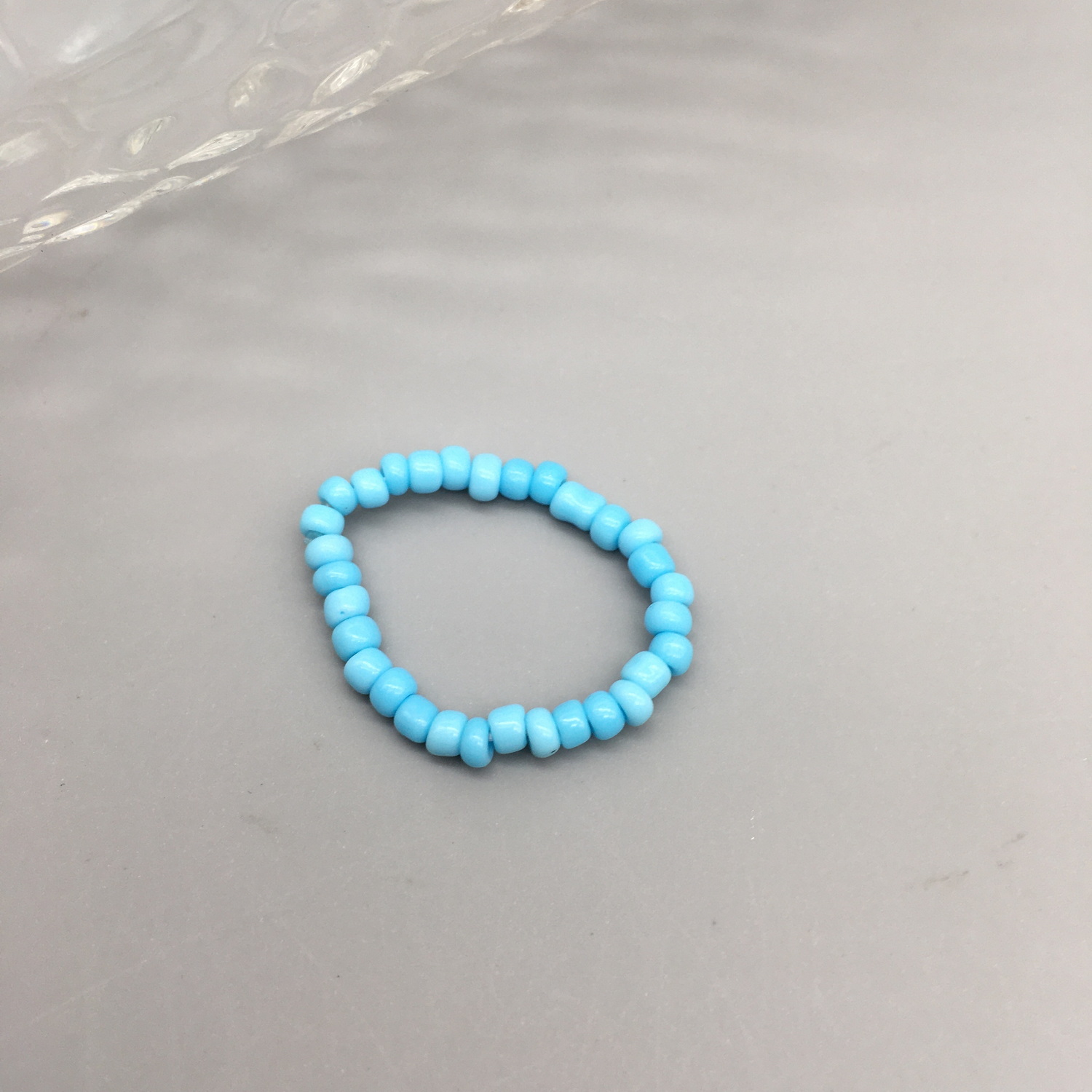 Anillos de cuentas de semillas simples para mujer, anillos con cuentas de cristal a la , bonitos y minimalistas, cuentas coloridas, anillos finos apilados geométricos: Caqui oscuro