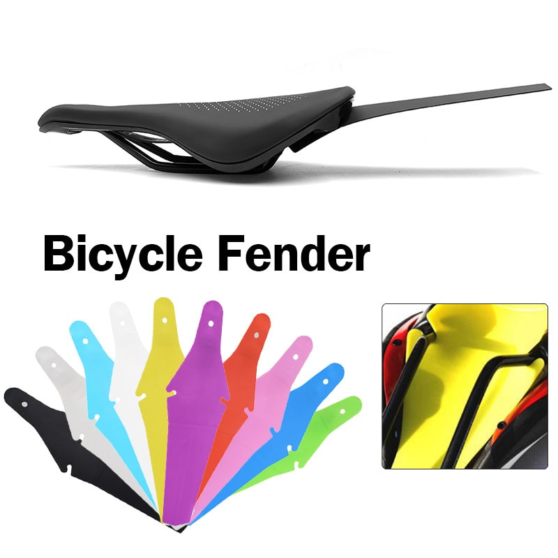 Bicycle Saddle Mudguard Dead Fly Mountain Road Bike Mini Portable Mudguard Wing Plastic Riding Saddle Mudguard Removable Parts