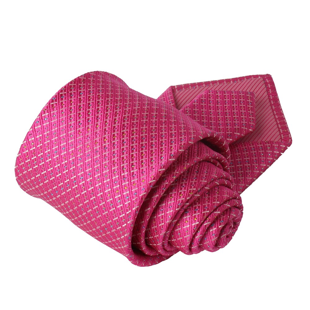Silke hals slips til mænd jacquard mænd slips til bryllup forretning 8 cm brede plaid slips klassiske dragter hals slips