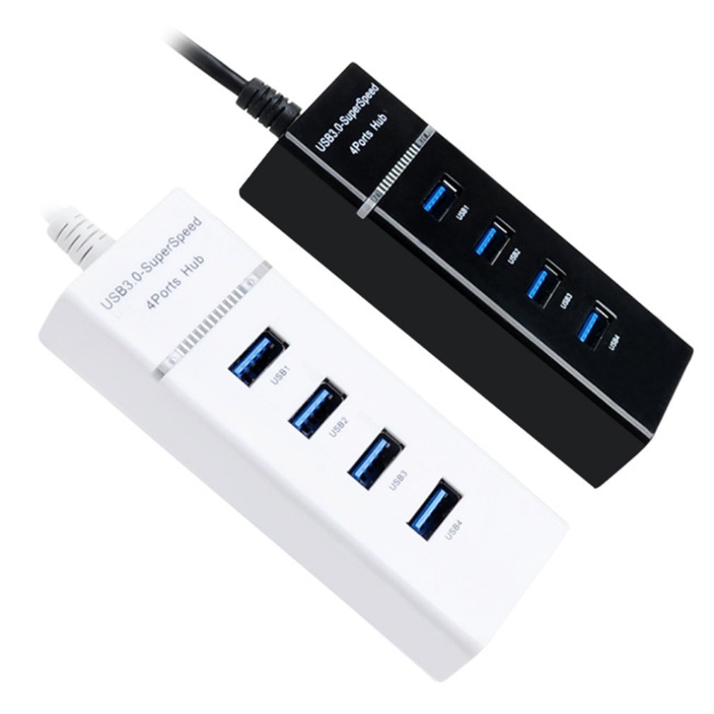 USB Hub 3.0 USB Splitter Multi USB 3.0 Hub Multiple 4 Port Hub Splitters Use Power Adapter Computer Accessories Hub For PC