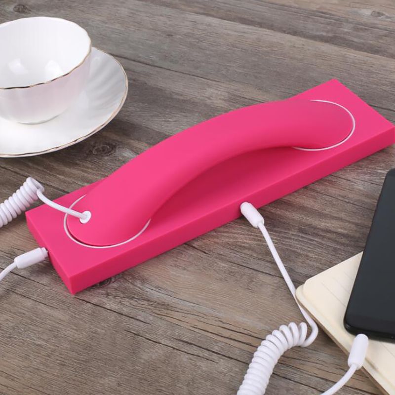 praktisch Hörer, retro Telefonhörer mit Basis, Max 1m Kabel, 3,5mm Hörer Empfänger für praktisch Computer telefone