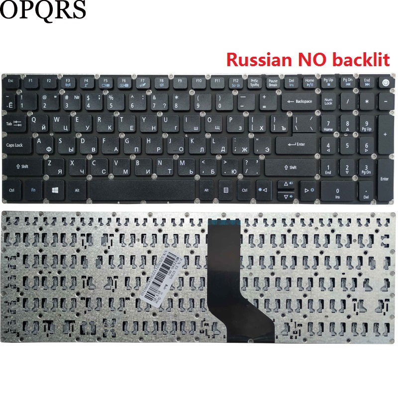 For Acer Aspire E5-575 E5-575G E5-575T E5-575TG E5-774 E5-774G Russian/US/UK/Spanish/Latin/German/Italian laptop keyboard: WHITE