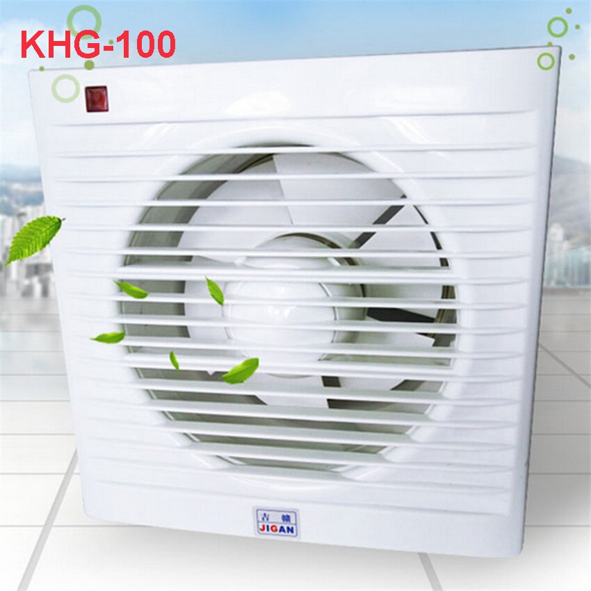 KHG-100 Mini Wall Window Exhaust Fan Toilet Bathroom Kitchen Fans Exhaust Fan Installation of Windows Panel size 158*158MM