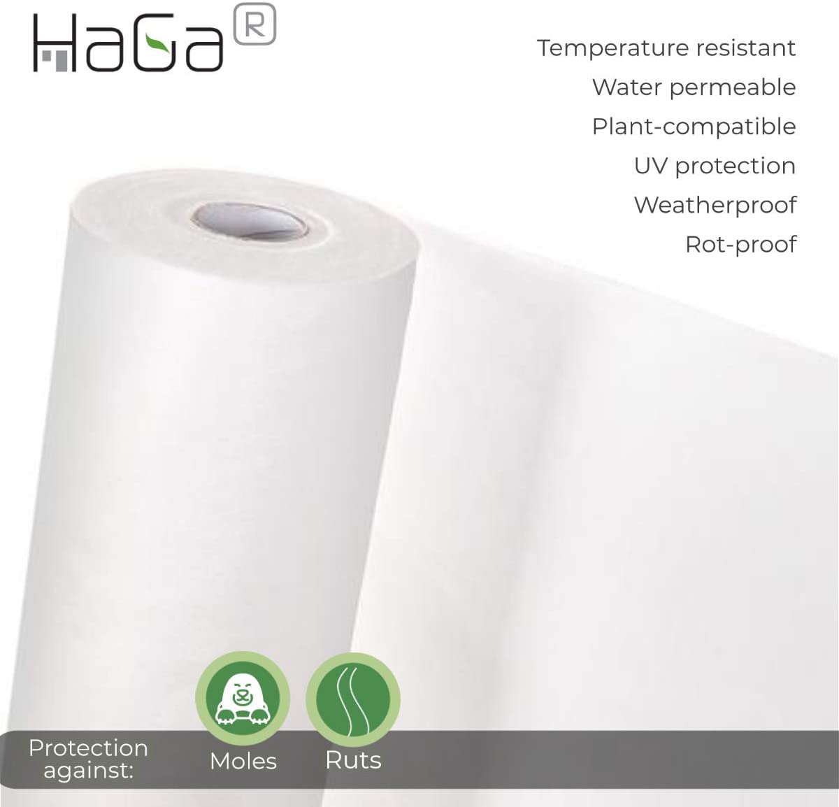 Fieltro de drenaje de 120g/2x10, transpirable, alta resistencia a la temperatura, muy robusto