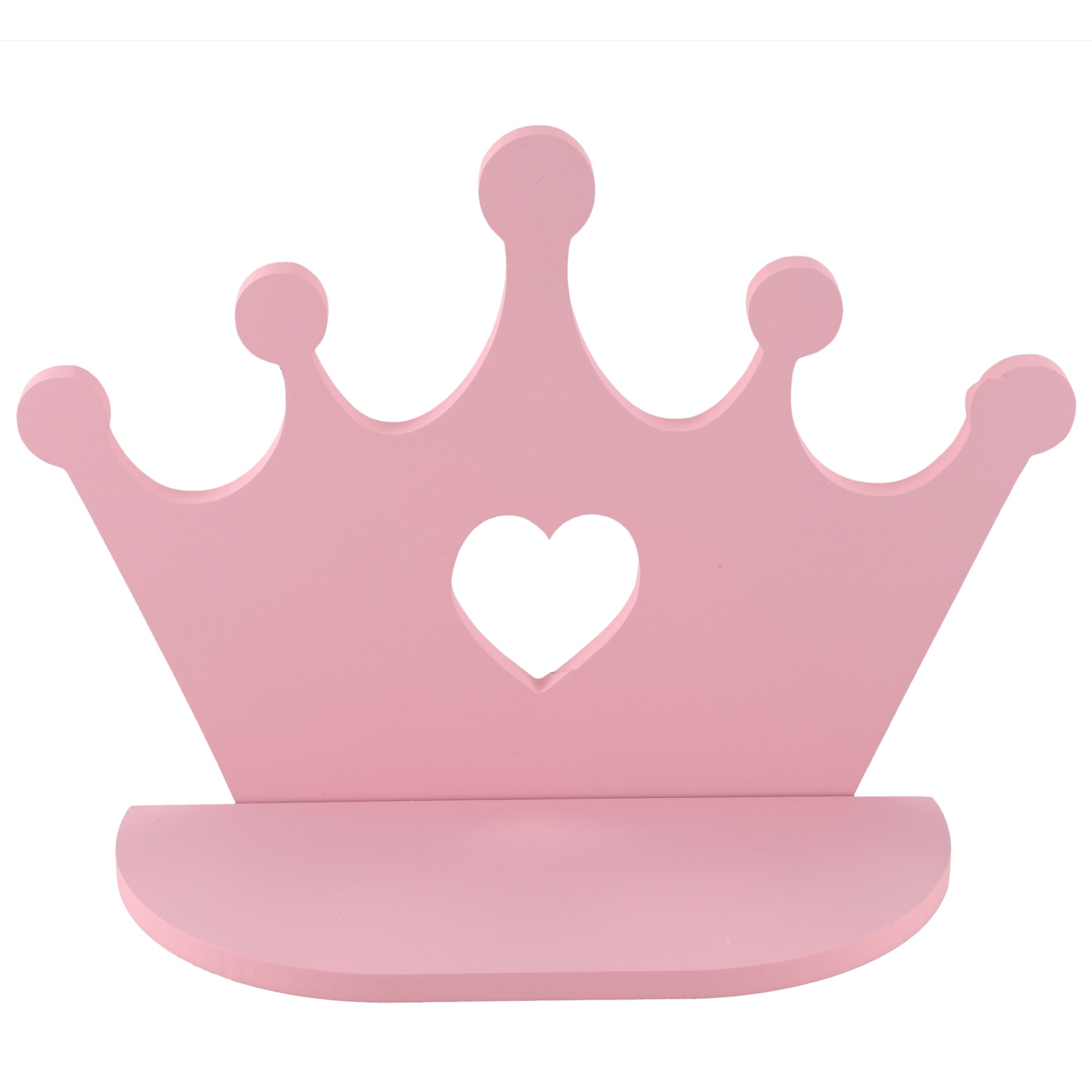 Étagère murale couronne en bois rose, décoration pour chambre de princesse, fille, fille, filles, meilleur , jouets de poupée de pépinière
