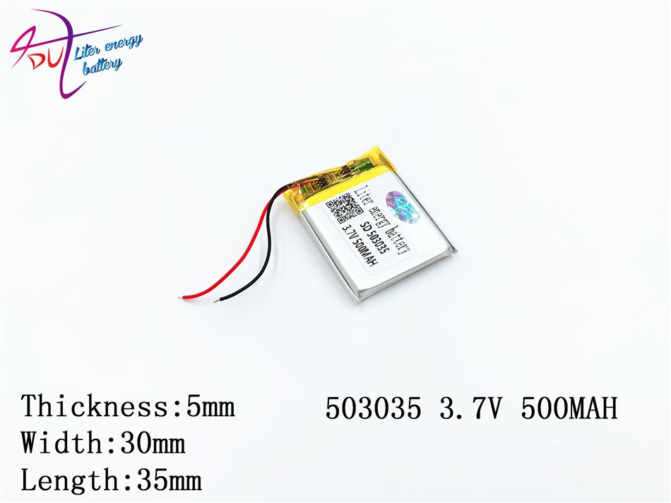 10pcs Liter energy Supply Polymer Lithium Battery 053030 503035 500mah Lithium Polymer Battery Plus Board