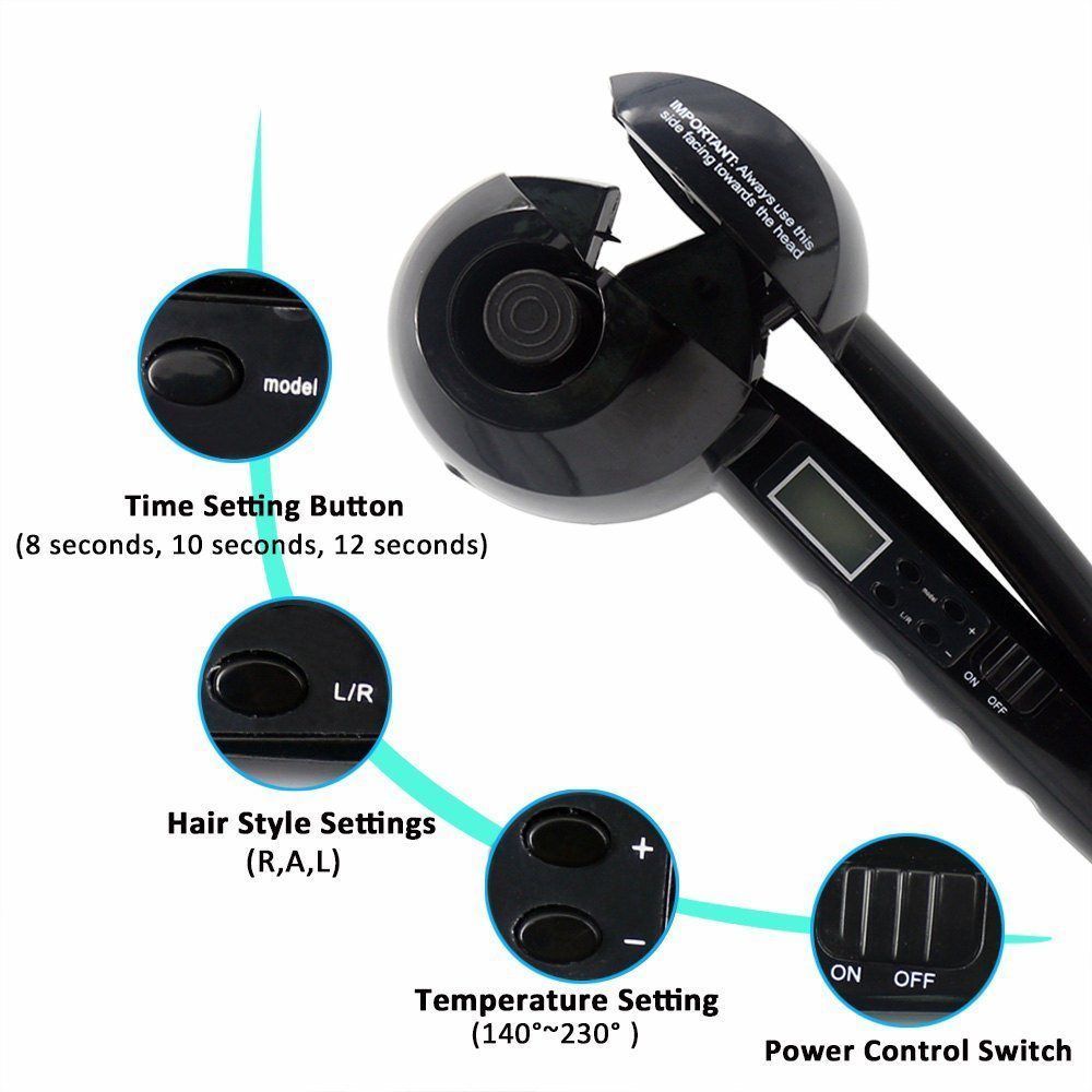 en céramique bigoudi Styler jet de vapeur automatique Curl rapide chauffage outil de coiffure magique cheveux fer à friser baguette