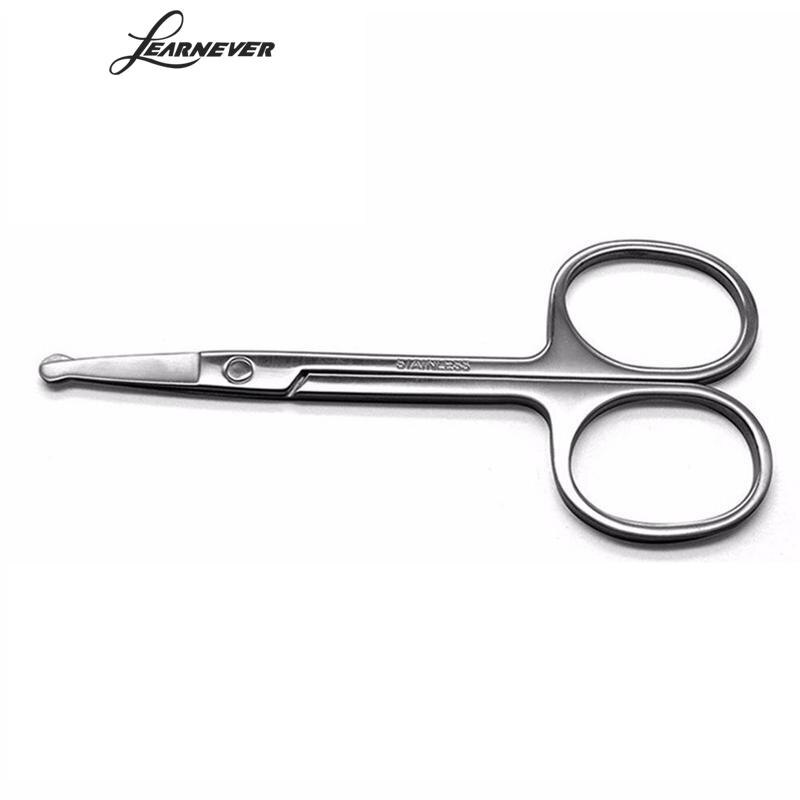 Tijeras de maquillaje de acero con punta afilada, herramientas de belleza para maquillaje de cejas, tijeras de manicura para mujer, pinzas de corte de pelo de bebé