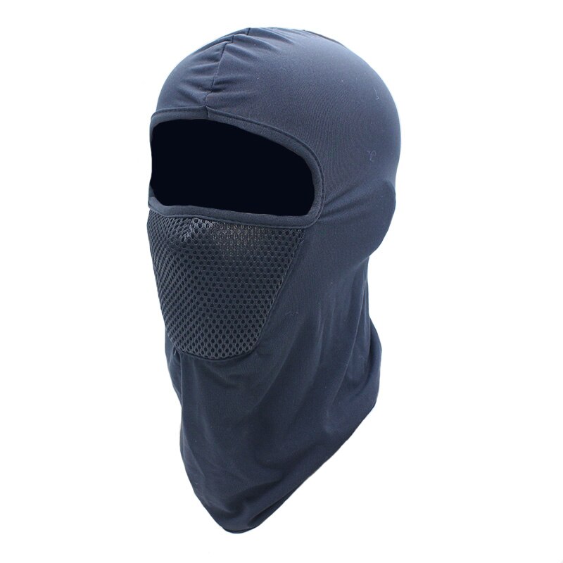 Cagoule moto masque complet plus coupe-vent respirant cyclisme Ski bouclier Anti-UV hommes soleil chapeaux: Marine Bleu