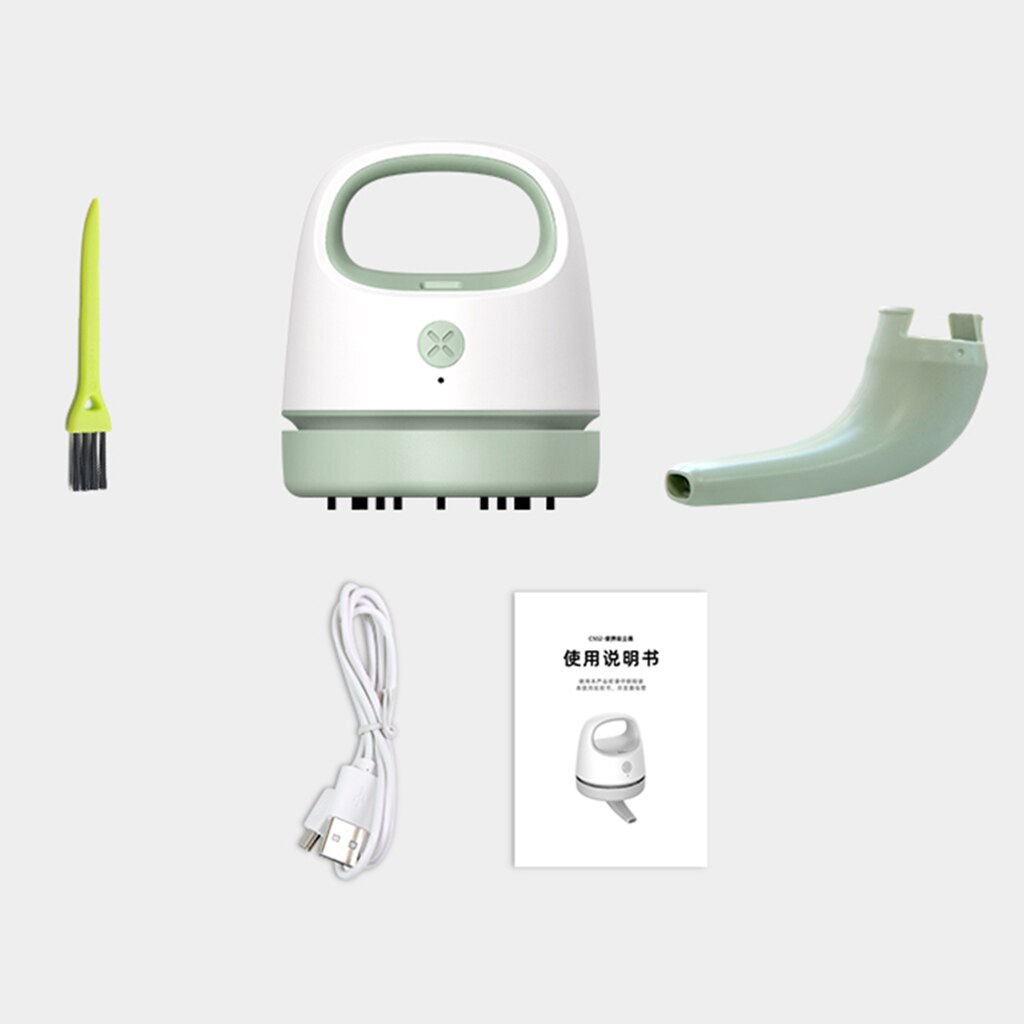 Portable Mini Vacuum Cleaner Office Desk Dust Table Sweeper Desktop Cleaner With Clean Brush Dust Busters Cordless Rechargeable