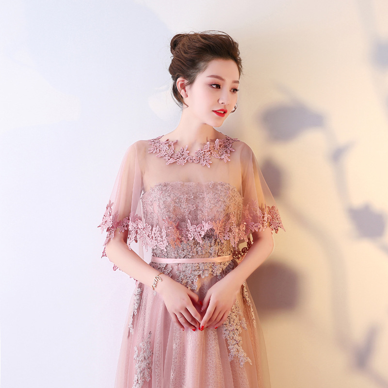 Boléro de mariage blanc, estival, Appliques de dentelle, écharpe châle pour femme, veste de mariage, jaqueta feminina: VIOLET