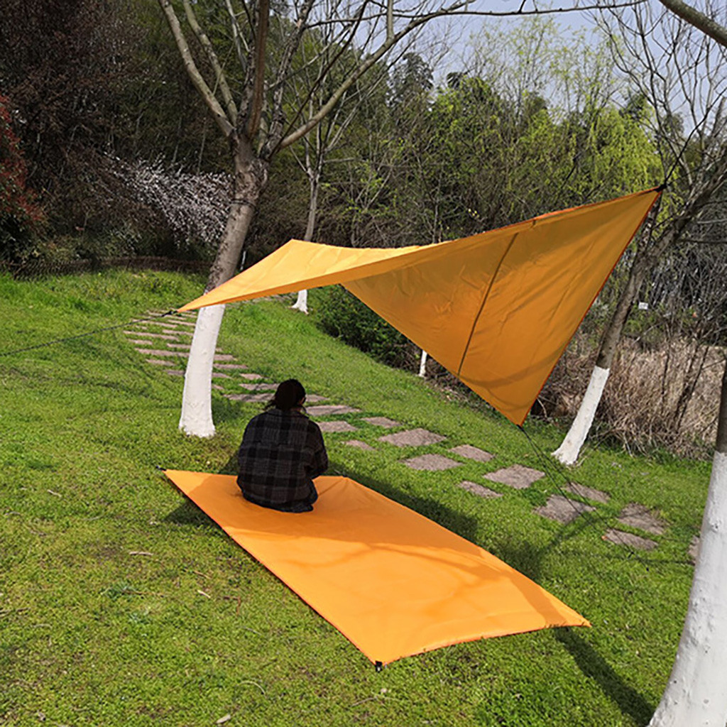 Colchoneta inflable para acampar al aire libre, carpa de lona a prueba de humedad, sombrilla jardín, playa, Mosca, sol, protector solar impermeable @ A16