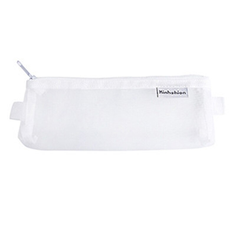 1Pc Nylon Mesh Potlood Gevallen Eenvoudige Stijl Pencilcase School Pen Geval Levert Kawaii Etui Voor Kantoor Doos Potloden pouch