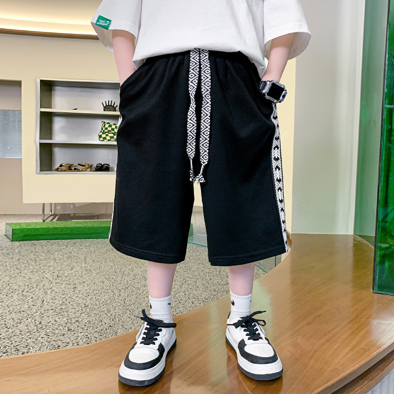 Teenage Boys Shorts Retro Print Kids Loose Shorts 5 6 7 8 9 10 11 12 13 14 Years Old Boy Summer Short Pants Clothes