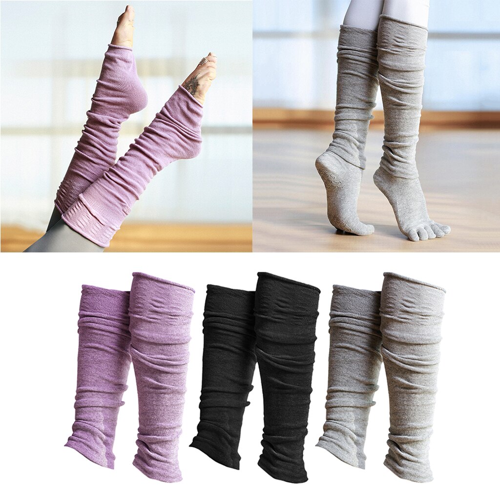 Leggings de algodón liso para mujer, calentadores de pierna 80s, , baile P