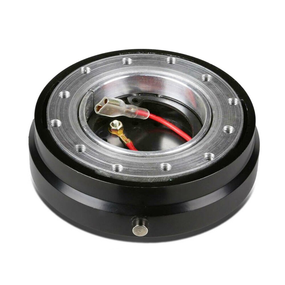Car Hub Adapter Steering Wheel Quick Release Snap Off Boss Kit Black Parts Safety Universal