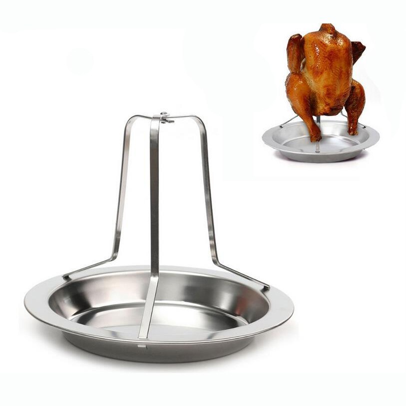 Keuken Outdoor Bbq Gereedschap Kip Eend Houder Rack Grill Stand Roosteren Voor Bbq Rib Splittable Rvs Grillen Gereedschap