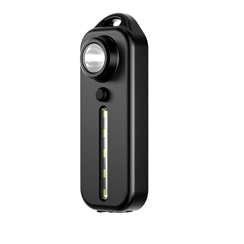 Luz de policía de hombro roja y azul con Clip, linternas recargables por USB, linterna de advertencia de seguridad para bicicleta: Azul