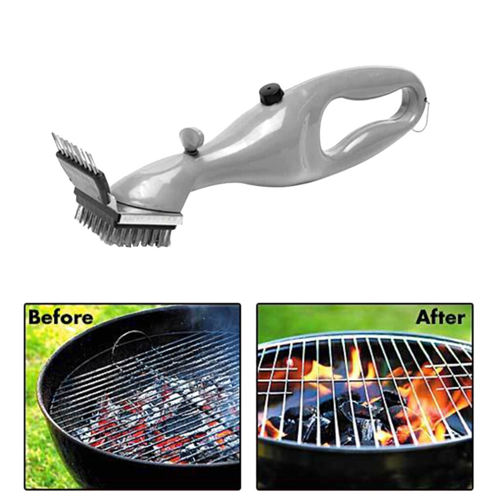 BBQ Grill Brush Cleaner Stainless Steel Wire Bristles Cleaning Brush for Charcoal Gril Kitchen Accessories BBQ Cleaning Tool