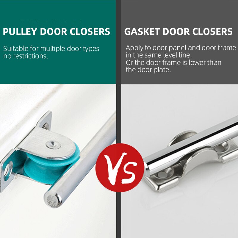 Betoci justerbar dør automatisk lukker aluminiumslegering automatisk dør fjeder sølv tone intensitet, velegnet til branddør 40 kg