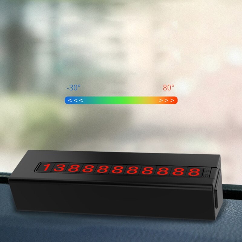 Car Stickers Temporary Parking Card Telephone Number Holder Auto Park Mobile Phone Number Plate Car Numbers Stickers