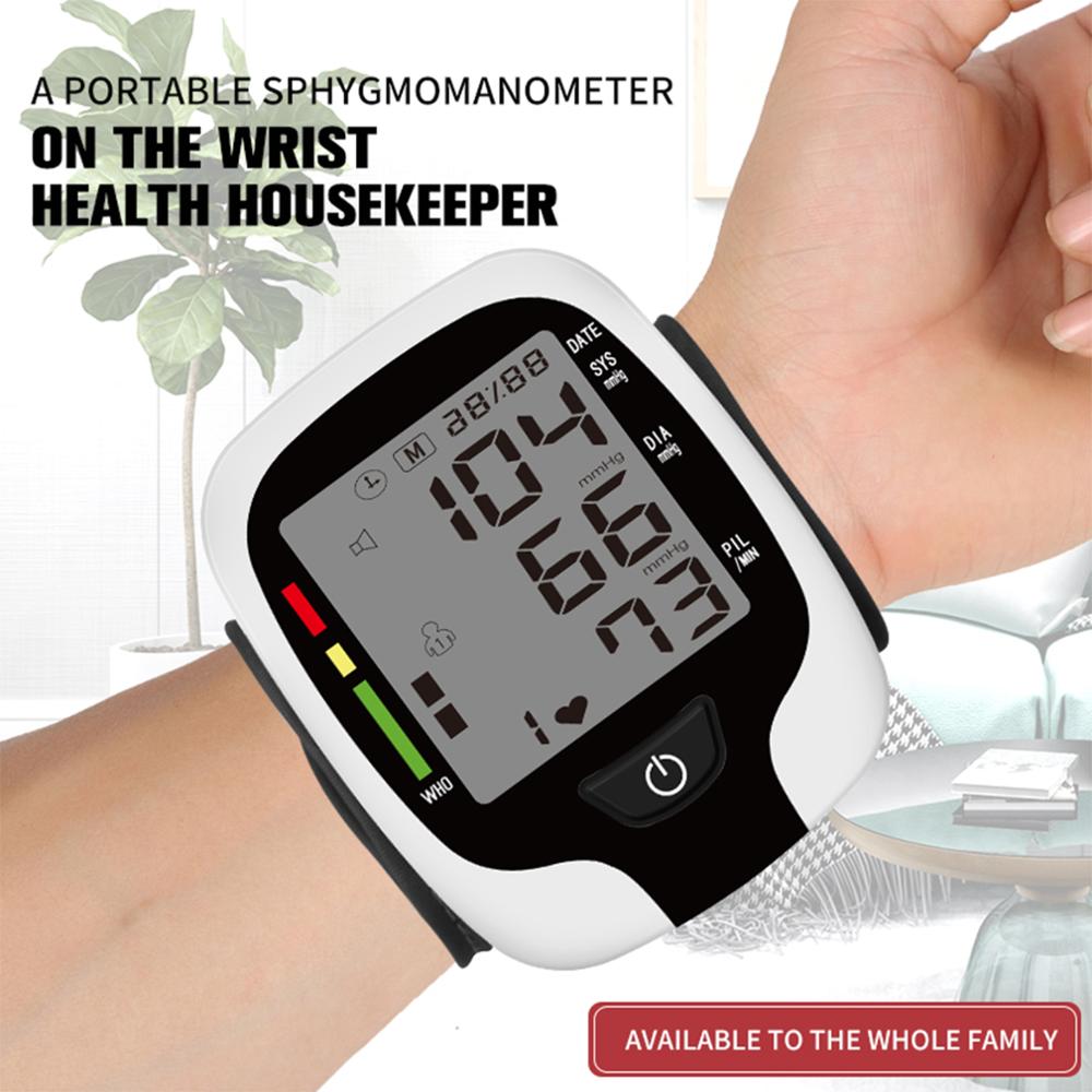 Portable Home Arm Band Sphygmomanometer Blood Pressure Monitor Tonometer Accurate Measurement Blood Pressure Voice Broadcast