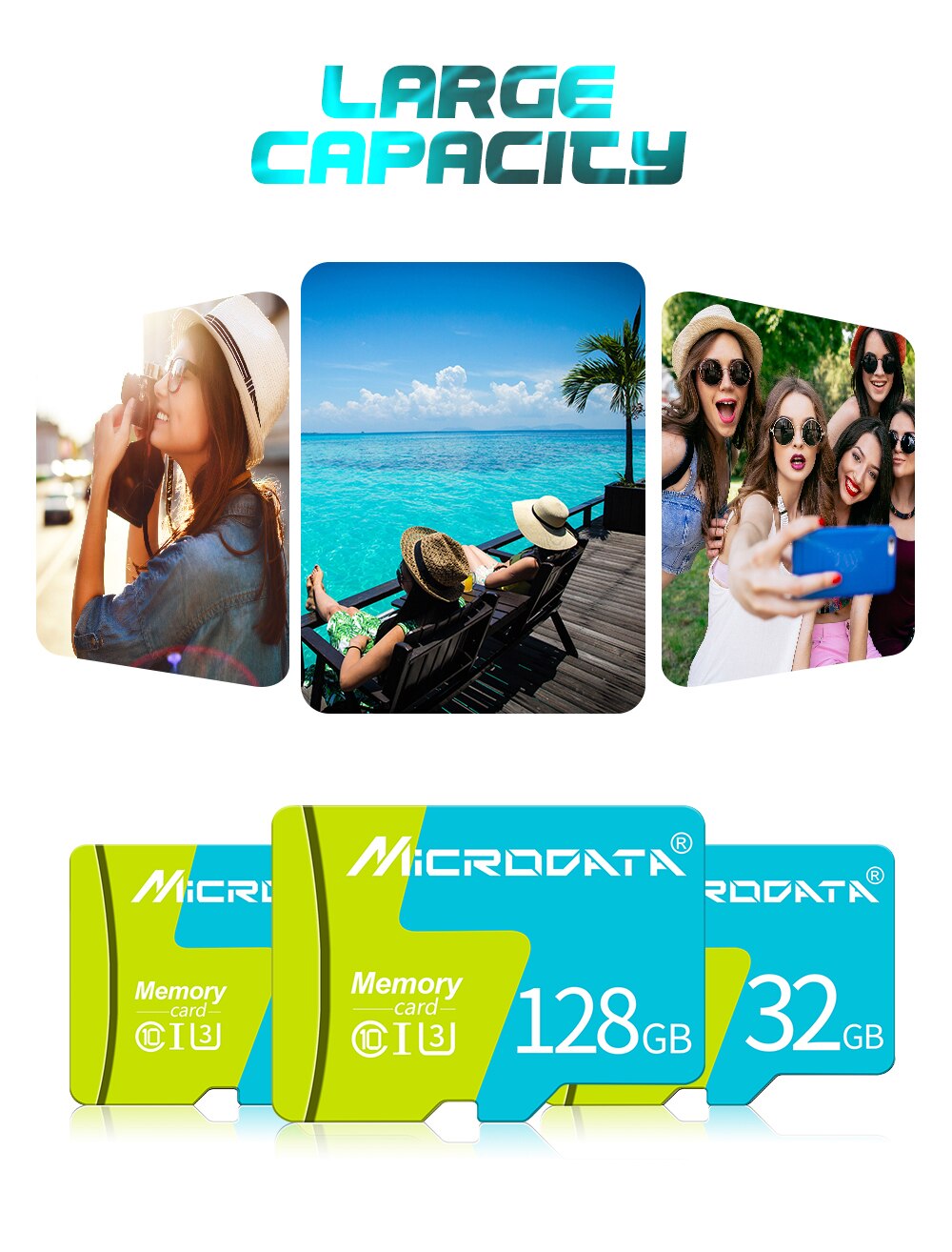 Real Capacity Micro SD card 64GB 32GB TF Flash card Class 10 8gb 4gb High speed Memory Cards 16GB flash card map retail package