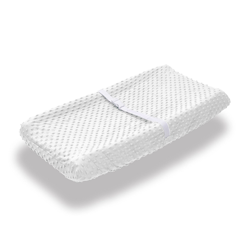 Soft Herbruikbare Luier Veranderende Pad Cover Effen Kleur Polyester Opvouwbare Reizen Baby Ademend Luier Mat Lakens Cover: white