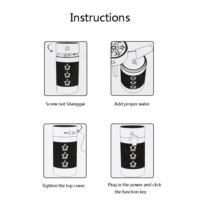 Draadloze autobevochtiger, thuiskantoor luchtbevochtiger, auto aromabevochtiger met usb-interface