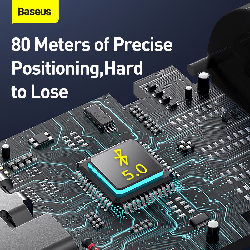 Baseus Intelligent Rechargeable Anti-lost Tracker Wireless Smart Tracker Key Finder Child Bag Wallet Finder Alarm Tag