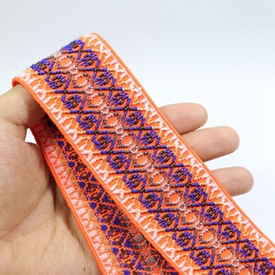 50mm nylon fargerike elastiske bånd gjør-det-selv-belte bånd kjole bukser sko klær gummi 4cm webbing plagg sytilbehør: 18 50mm