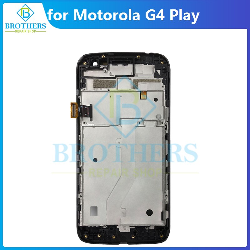 Tela touch display lcd para motorola, moto g4 play, forg4play xt1601 xt1602 xt1603 xt1604 xt1607 xt1609, peças para celular: With Frame