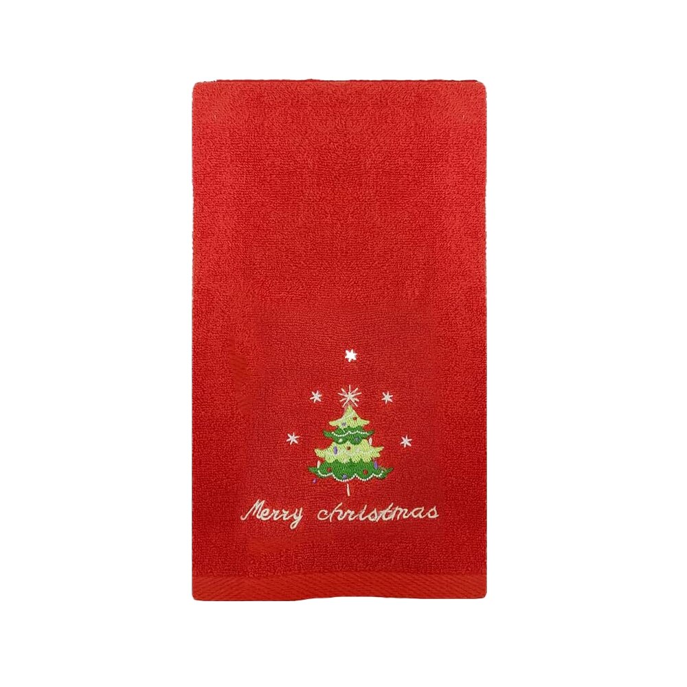 Asciugamani da cucina di natale asciugamani da cucina asciugamani da cucina super assorbenti albero di natale asciugamani per il viso di babbo natale regalo di natale carino: rosso