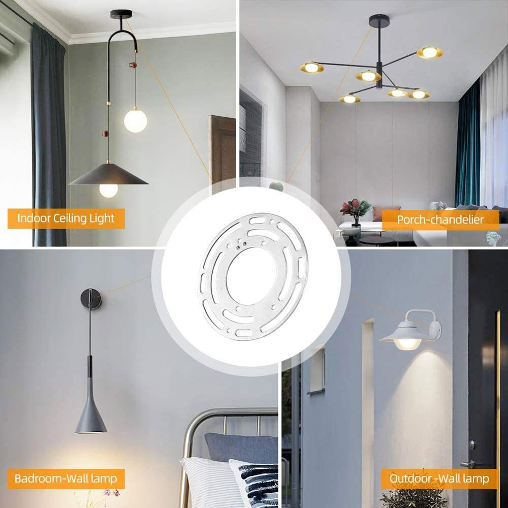 2 pc Ceiling Light Fan Fixture Mounting Bracket 4 Inches Diameter Universal Light Crossbar For Mount Wall Light Ceiling Light