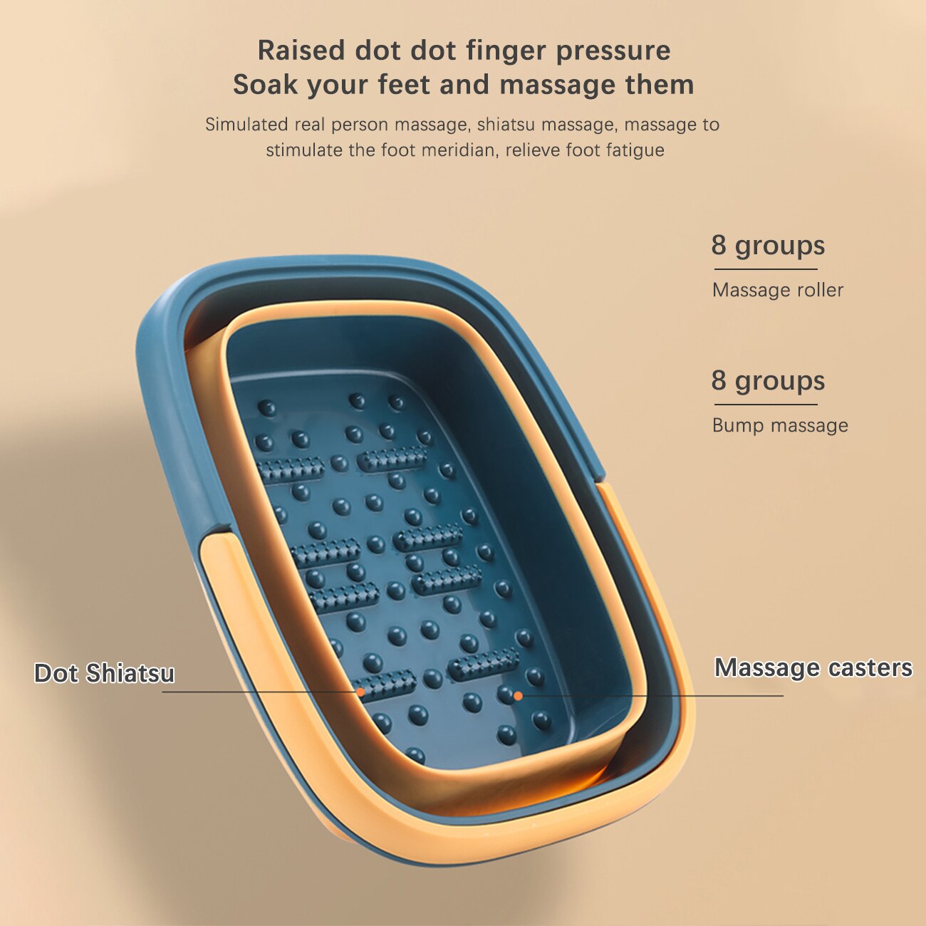 Grote Plastic Opvouwbare Emmer Voetenbad Emmer Badkamer Opvouwbare Voet Bad Wastafel Wasserette Emmers Draagbare Water Container