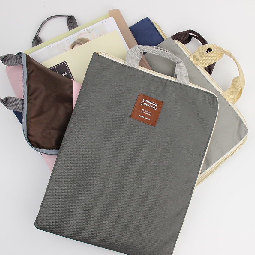 1PC A4 Oxford Cloth File Folder Bag Office Supplies Organizer Bag Document Organizer
