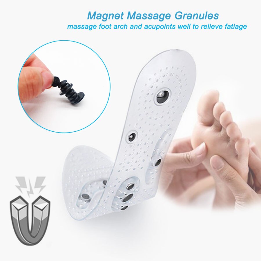 Unisex magnetiske massage indlægssåler fod akupressur sko puder terapi slankende indlægssåler til vægttab sundhedspleje sko pad
