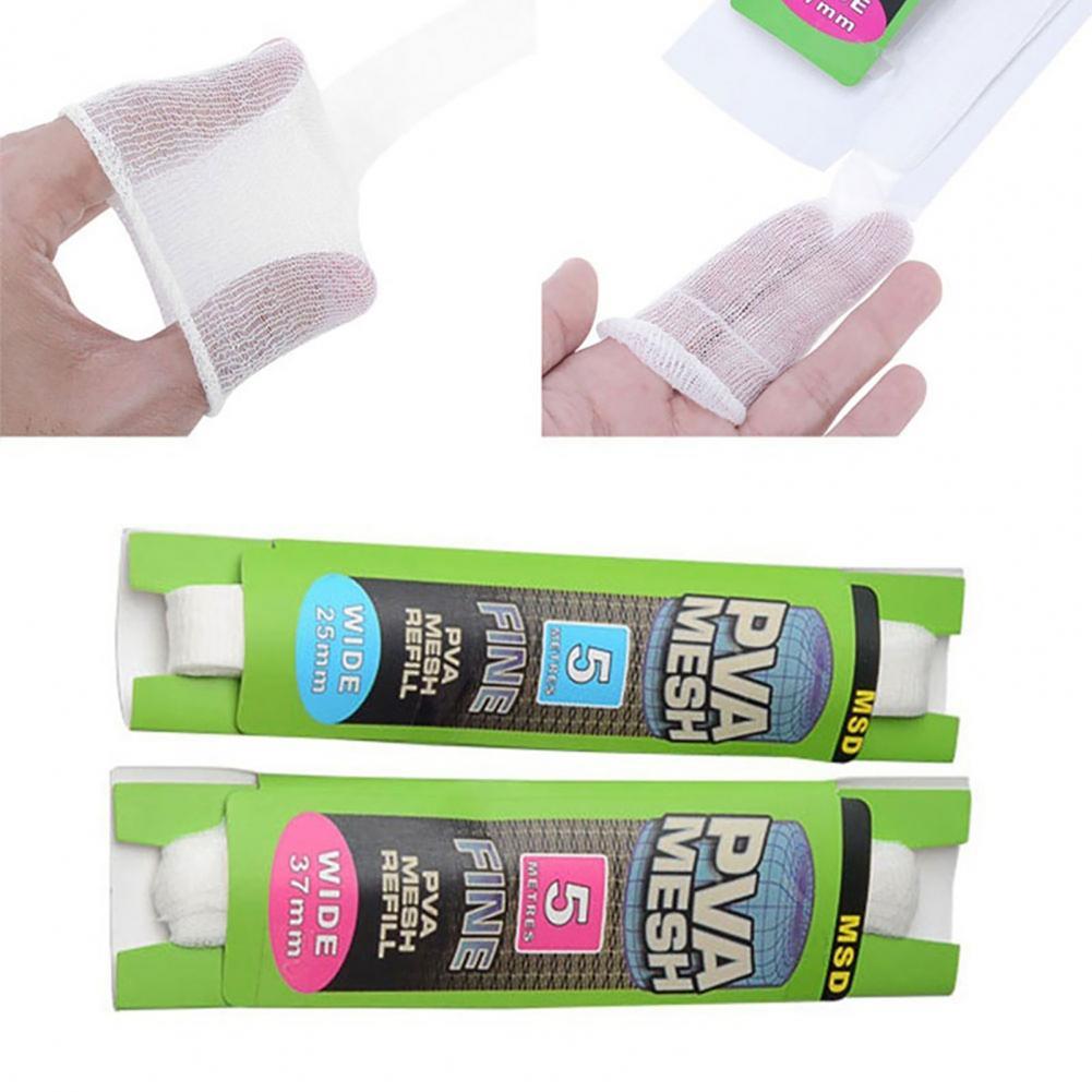 5M Pva Vissen Smalle Netje Water Oplosbare Vissen Netwerk Refill Kous Aas Houder Vis Netto Uitspanning Tool Tackle accessoire