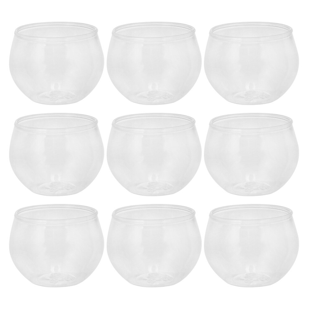 12 Stuks 75 Eenvoudige Cupcake Cups Dessert Cups Herbruikbare Drink Cups (Transparant): Default Title