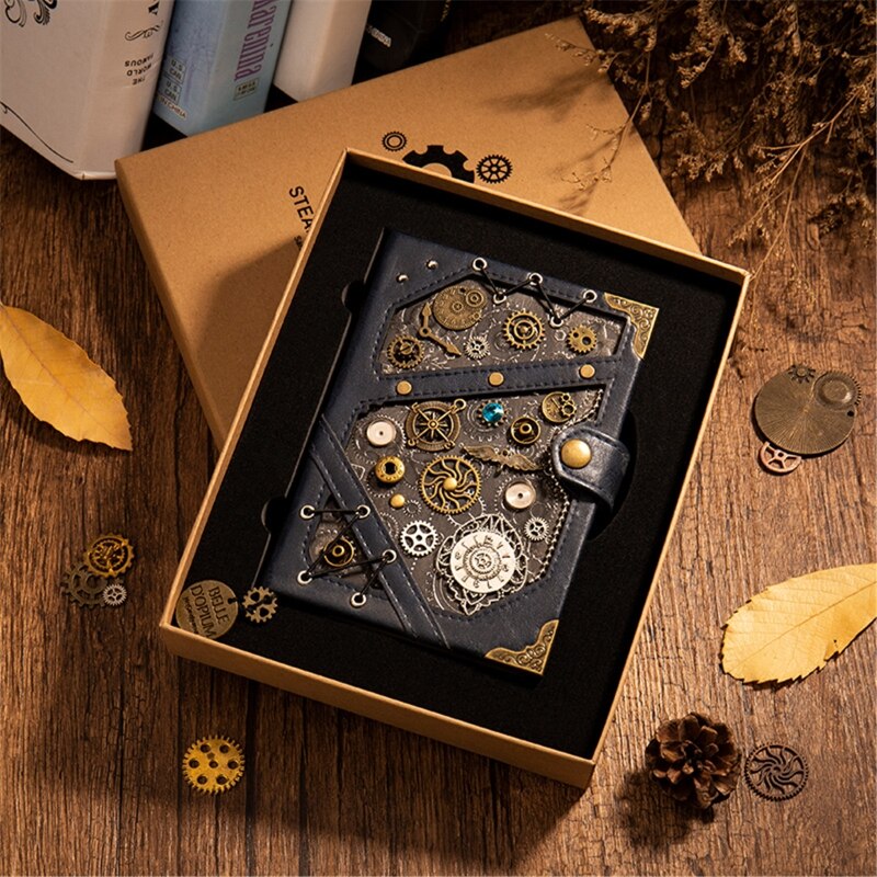Steampunk gear retro notesbog illustrationer niveau håndlavet udsøgt nyhed  d08a: 7 tt 1001012- a