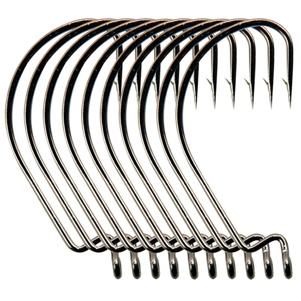 Lot De 100 Hameçons Carpe OROOTL En Acier Carbone – Taille 8, Tige Courbe Inversée, Boîte De Rangement Incluse