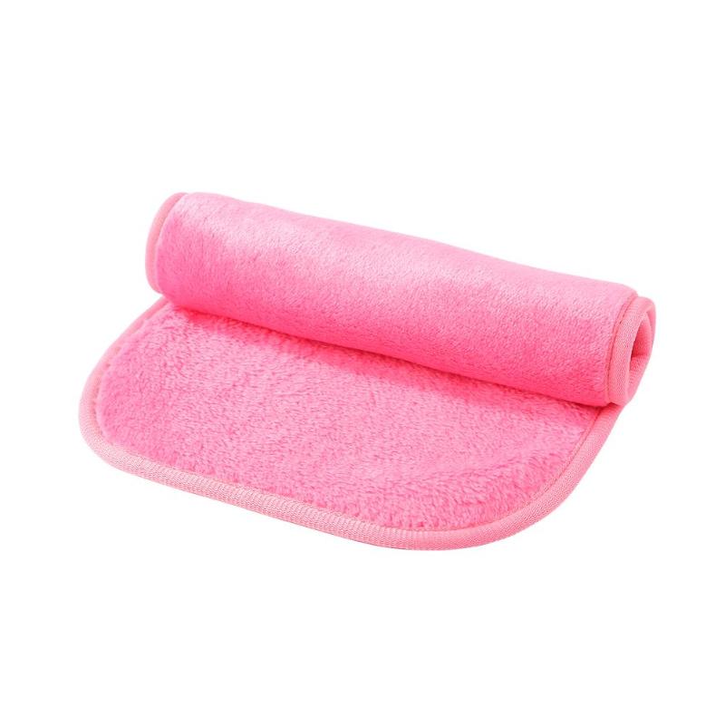 Chemical-free Cosmetics Makeup Remover Face Cloths Soft Cleaning Towel Microfiber Cloth Pad Reusable Wipe Cloth Face Care Facial: Pink