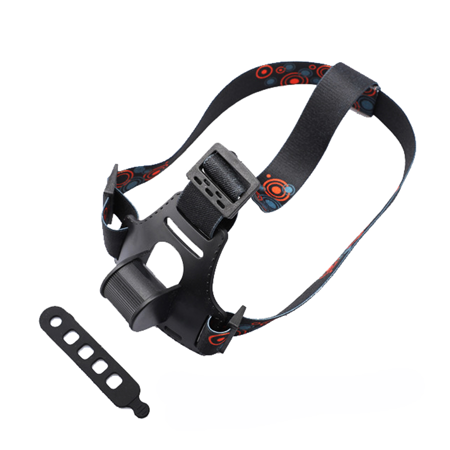 Varias bandas para la cabeza de linterna, correa ajustable elástica de nailon, soporte de montaje Frontal lateral para linterna LED, lámpara de faro: L