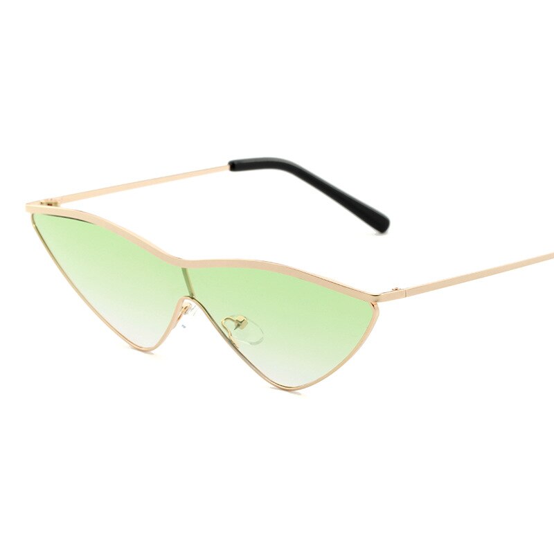 Vrouwen Onregelmatige Vorm Zonnebril Siamese Kleine Frame Cat 'S Eye Zonnebril Trendy Kleine Lens Zonnebril